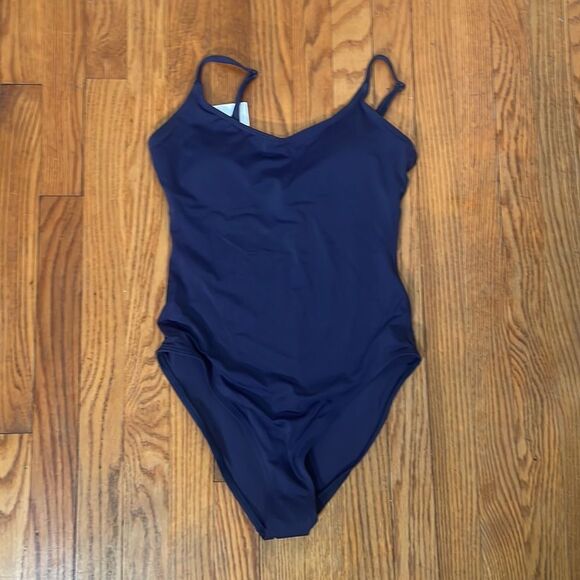 Andie The Amalfi One Piece Swimsuit Navy size L NWT minimalist - Picture 3 of 7